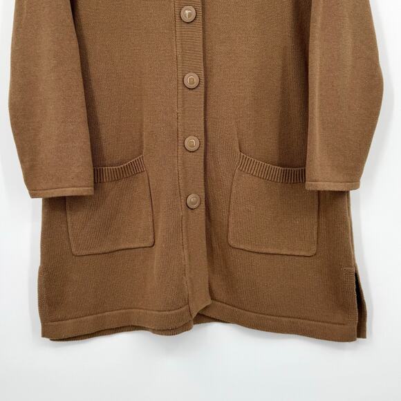 Bob Mackie Womens Floral Embroidered Button Front Cardigan M Grandma Autumn - Picture 3 of 11